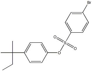 4-tert-pentylphenyl 4-bromobenzenesulfonate Structure