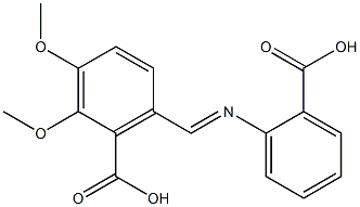 6-{[(2-carboxyphenyl)imino]methyl}-2,3-dimethoxybenzoic acid