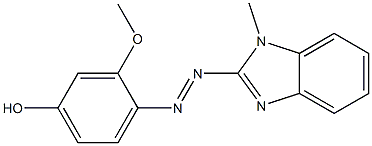 3-methoxy-4-[(1-methyl-1H-benzimidazol-2-yl)diazenyl]phenol