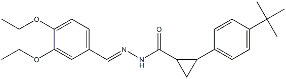 2-(4-tert-butylphenyl)-N'-(3,4-diethoxybenzylidene)cyclopropanecarbohydrazide