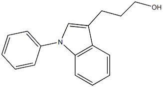 3-(1-phenyl-1H-indol-3-yl)-1-propanol Struktur