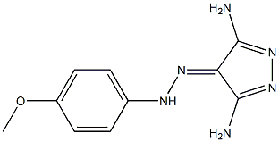 3,5-diamino-4H-pyrazol-4-one (4-methoxyphenyl)hydrazone Struktur
