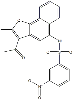 N-(3-acetyl-2-methylnaphtho[1,2-b]furan-5-yl)-3-nitrobenzenesulfonamide