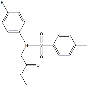 2-{4-fluoro[(4-methylphenyl)sulfonyl]anilino}-N,N-dimethylacetamide
