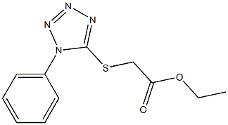 ethyl [(1-phenyl-1H-tetraazol-5-yl)sulfanyl]acetate Struktur