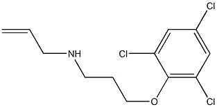 N-allyl-N-[3-(2,4,6-trichlorophenoxy)propyl]amine 化学構造式