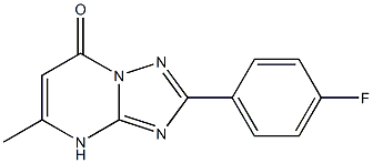 2-(4-fluorophenyl)-5-methyl[1,2,4]triazolo[1,5-a]pyrimidin-7(4H)-one Struktur