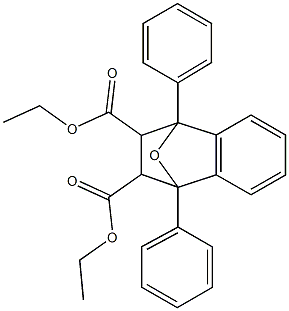 diethyl 1,4-diphenyl-1,2,3,4-tetrahydro-1,4-epoxynaphthalene-2,3-dicarboxylate Struktur