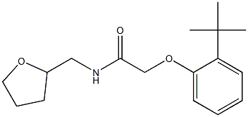 2-(2-tert-butylphenoxy)-N-(tetrahydro-2-furanylmethyl)acetamide