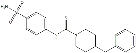 N-[4-(aminosulfonyl)phenyl]-4-benzyl-1-piperidinecarbothioamide Structure