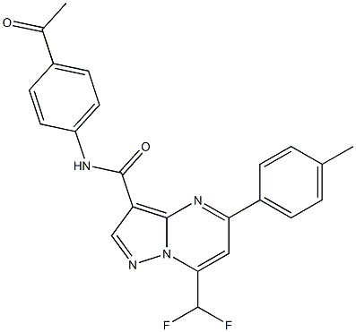 N-(4-acetylphenyl)-7-(difluoromethyl)-5-(4-methylphenyl)pyrazolo[1,5-a]pyrimidine-3-carboxamide