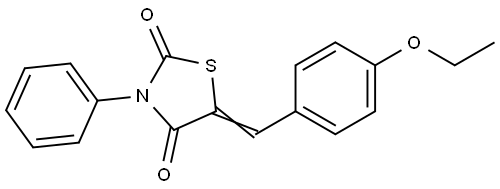 5-(4-ethoxybenzylidene)-3-phenyl-1,3-thiazolidine-2,4-dione Struktur