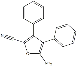 5-amino-3,4-diphenyl-2-furonitrile Structure