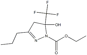  ethyl 5-hydroxy-3-propyl-5-(trifluoromethyl)-4,5-dihydro-1H-pyrazole-1-carboxylate