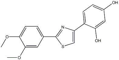 4-[2-(3,4-dimethoxyphenyl)-1,3-thiazol-4-yl]-1,3-benzenediol
