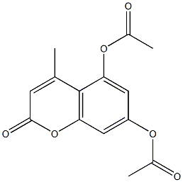 5-(acetyloxy)-4-methyl-2-oxo-2H-chromen-7-yl acetate