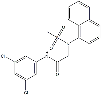 N-(3,5-dichlorophenyl)-2-[(methylsulfonyl)(1-naphthyl)amino]acetamide