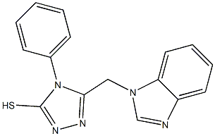 5-(1H-benzimidazol-1-ylmethyl)-4-phenyl-4H-1,2,4-triazole-3-thiol Structure