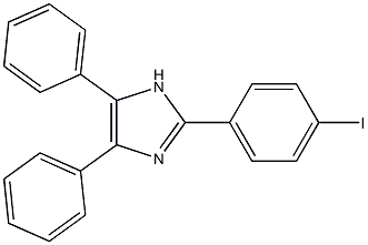2-(4-iodophenyl)-4,5-diphenyl-1H-imidazole Struktur