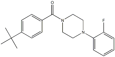 1-(4-tert-butylbenzoyl)-4-(2-fluorophenyl)piperazine Structure