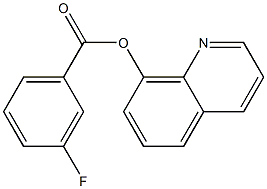 8-quinolinyl 3-fluorobenzoate Structure