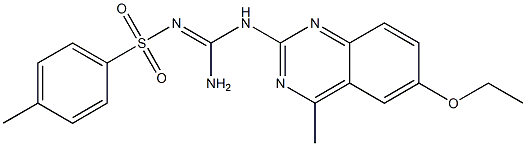 N-{amino[(6-ethoxy-4-methyl-2-quinazolinyl)amino]methylene}-4-methylbenzenesulfonamide|