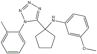 3-methoxy-N-{1-[1-(2-methylphenyl)-1H-tetraazol-5-yl]cyclopentyl}aniline