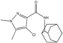 N-(2-adamantyl)-4-chloro-1,5-dimethyl-1H-pyrazole-3-carboxamide Structure