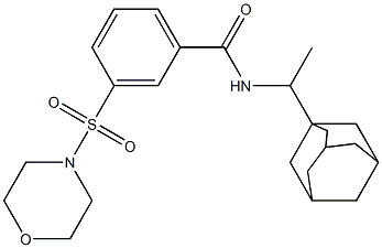 N-[1-(1-adamantyl)ethyl]-3-(4-morpholinylsulfonyl)benzamide Structure
