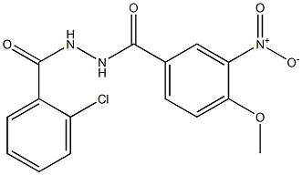 N'-(2-chlorobenzoyl)-3-nitro-4-methoxybenzohydrazide Structure