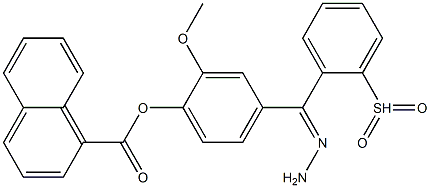 2-methoxy-4-[2-(phenylsulfonyl)carbohydrazonoyl]phenyl 1-naphthoate