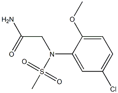 2-[5-chloro-2-methoxy(methylsulfonyl)anilino]acetamide Struktur