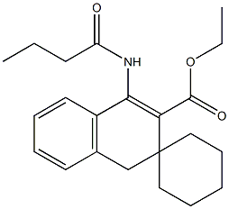 ethyl 1-(butyrylamino)-3,4-dihydrospiro[naphthalene-3,1'-cyclohexane]-2-carboxylate