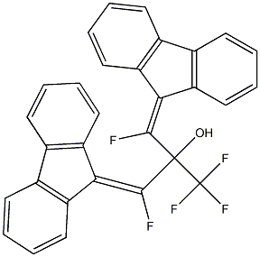 3-(9H-fluoren-9-ylidene)-2-[9H-fluoren-9-ylidene(fluoro)methyl]-1,1,1,3-tetrafluoro-2-propanol Structure