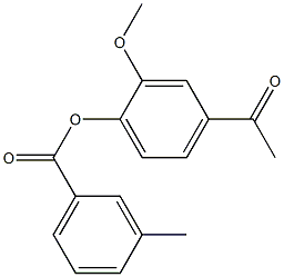 4-acetyl-2-methoxyphenyl 3-methylbenzoate