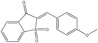 2-(4-methoxybenzylidene)-1-benzothiophen-3(2H)-one 1,1-dioxide