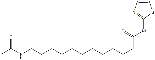 12-(acetylamino)-N-(1,3-thiazol-2-yl)dodecanamide