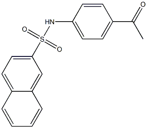 N-(4-acetylphenyl)-2-naphthalenesulfonamide Struktur