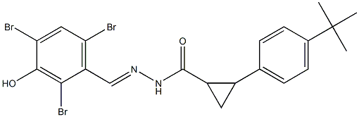 2-(4-tert-butylphenyl)-N'-(2,4,6-tribromo-3-hydroxybenzylidene)cyclopropanecarbohydrazide