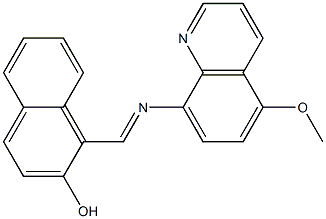 1-{[(5-methoxy-8-quinolinyl)imino]methyl}-2-naphthol|