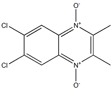 6,7-dichloro-2,3-dimethylquinoxaline 1,4-dioxide Structure