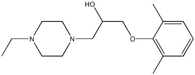 1-(2,6-dimethylphenoxy)-3-(4-ethyl-1-piperazinyl)-2-propanol