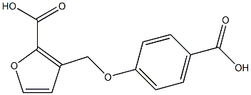 3-[(4-carboxyphenoxy)methyl]-2-furoic acid Structure