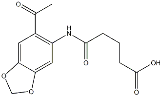 5-[(6-acetyl-1,3-benzodioxol-5-yl)amino]-5-oxopentanoic acid