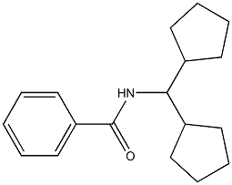 N-(dicyclopentylmethyl)benzamide Structure