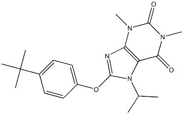 8-(4-tert-butylphenoxy)-7-isopropyl-1,3-dimethyl-3,7-dihydro-1H-purine-2,6-dione