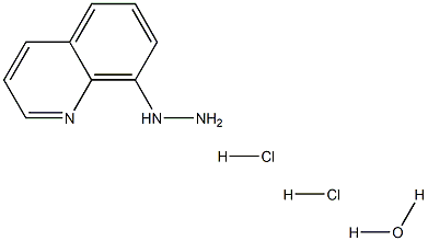 8-肼喹啉二盐酸盐单水合物,,结构式