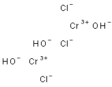 氢氧化氯化铬(III), , 结构式
