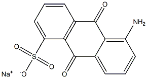 1-氨基-5-蒽醌磺酸钠盐,,结构式