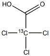 Trichloroacetic-2-13C  acid 结构式